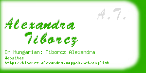 alexandra tiborcz business card